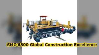 La pavimentadora de encofrado deslizante SMC 6800 es un éxito en la construcción en el extranjero